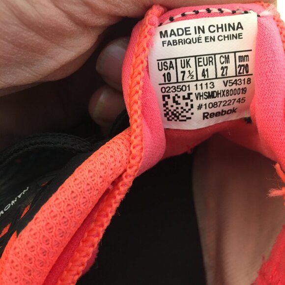Reebok Nanoweb Z Rated Women's 10 Running Shoes Orange Athletic Trainer Sneaker - Picture 15 of 15